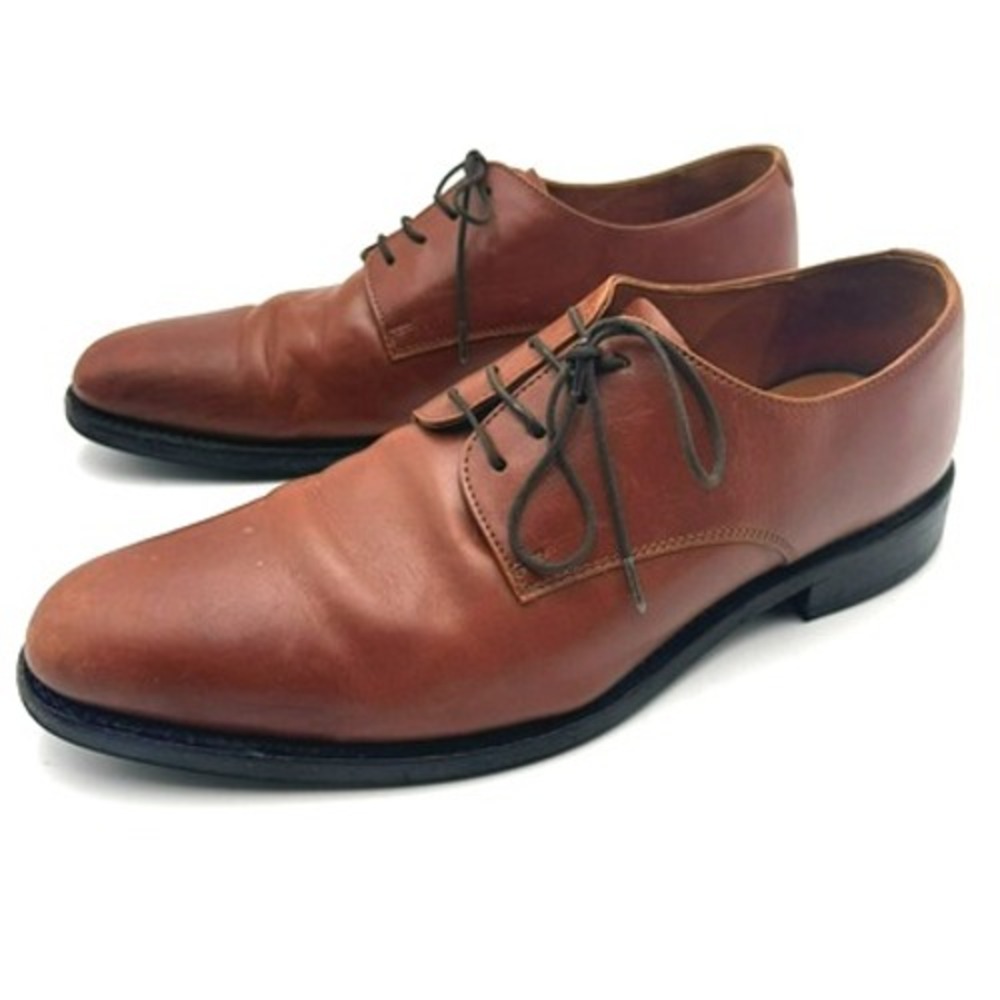 ANTHONY VEER Men's‎ size 10.5 Hand Welt Brown Leather Dress Shoes Laces